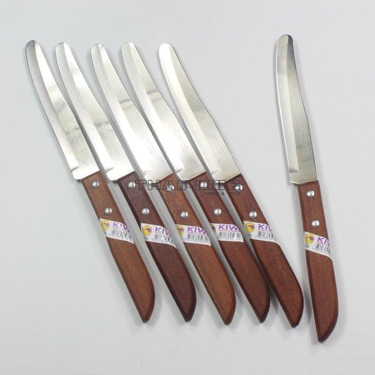 Kiwi Thai Kitchen Steak Knives Stainless Steel Knives  502 6 Pcs per Set