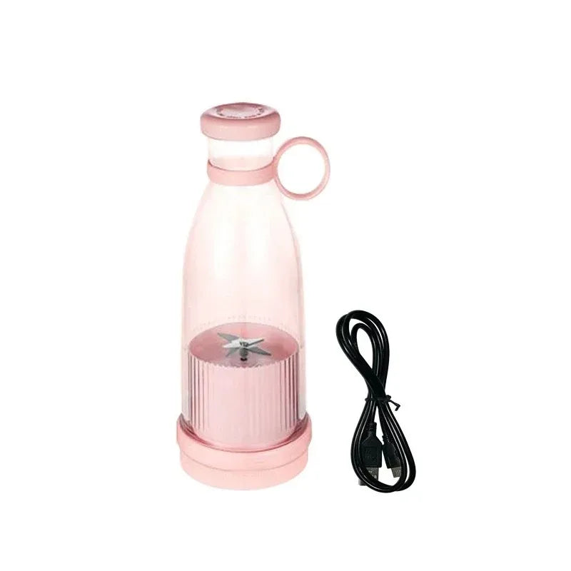 Rechargeable Mixers Fresh Fruit Juicers Blue/Pink Usb Portable Juice Bottle Mini Fast Electric Blender Smoothie Ice Maker