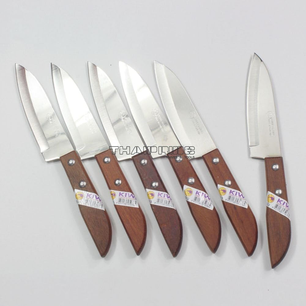 Kiwi Thai Kitchen Steak Knives Stainless Steel Knives  503 6 Pcs per Set