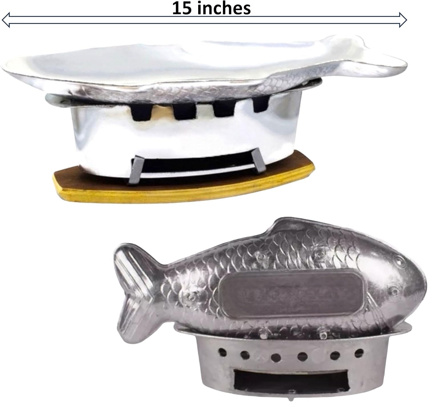 Hot Pot Fish Plate Shape Aluminum Thai Style Asian Street Food