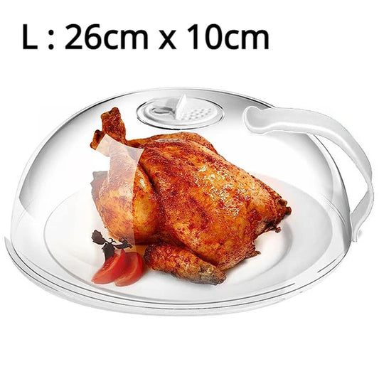 Large Microwave Splatter Cover BPA Free Microwave Oven Plate Food Cover Guard Lid with Adjustable Steam Vents Dishwasher Safe