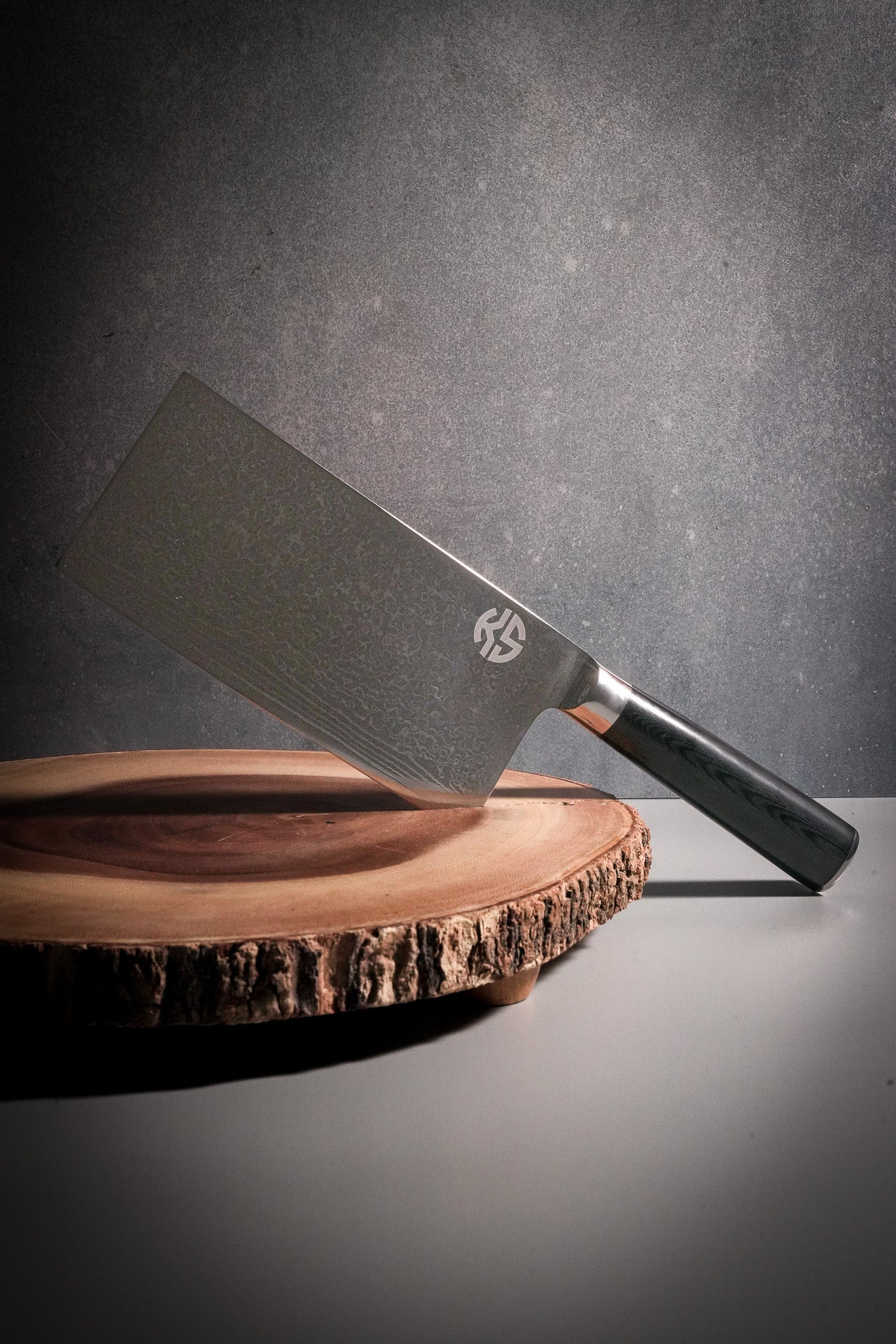 “Thai Takedown” Vegetable Cleaver Damascus steel blade 67 layers Knife – Limited Edition by Chopped Champion Chef Kasem Saengsawang