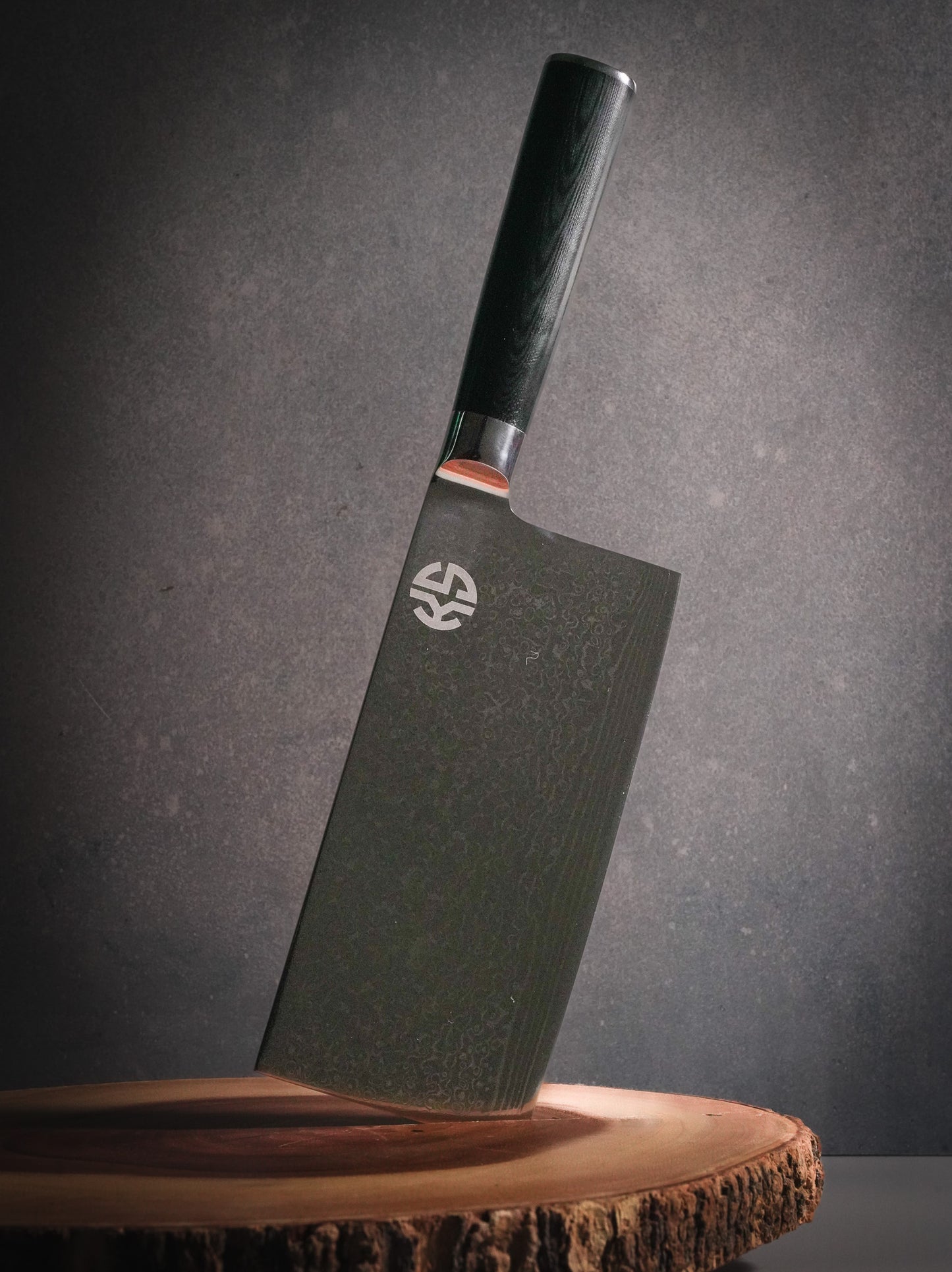 “Thai Takedown” Vegetable Cleaver Damascus steel blade 67 layers Knife – Limited Edition by Chopped Champion Chef Kasem Saengsawang