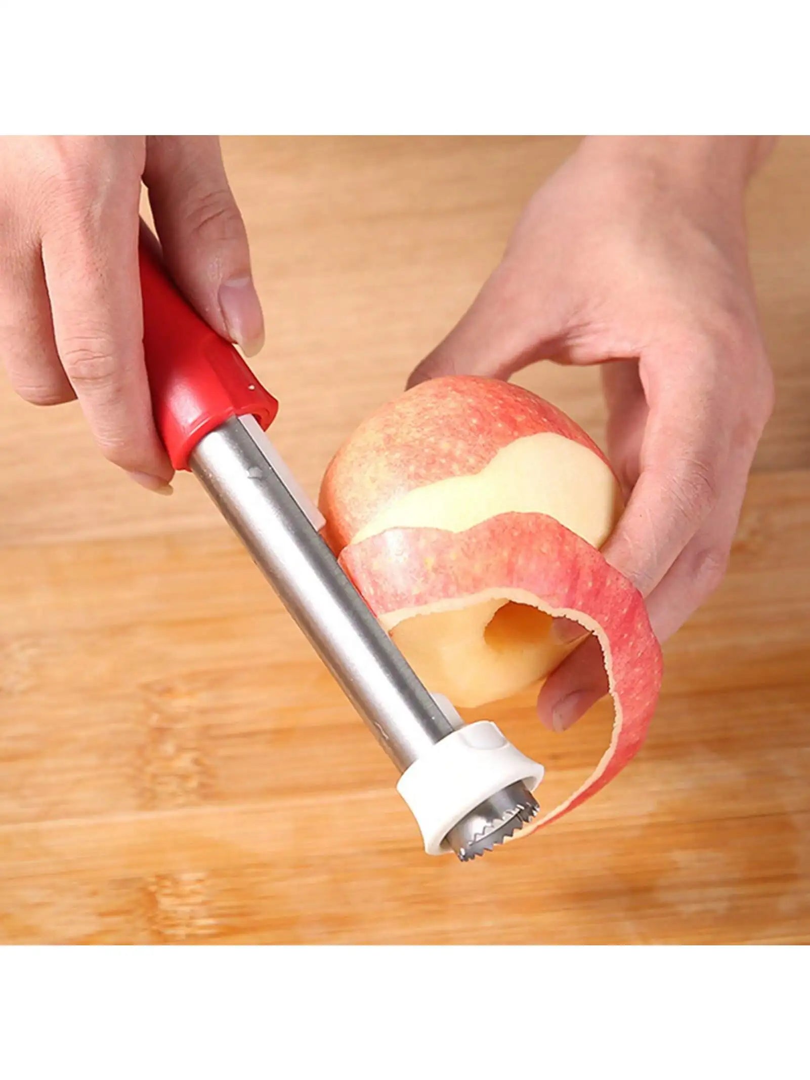 2 in 1 Stainless Steel Fruit Corer Peeler Apple Pear Seed Remover Vegetable Tool Apple Parer Pitter Seeder Kitchen Gadgets Tool