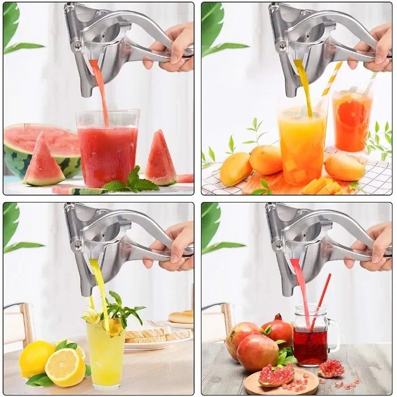 2024 Manual Juice Squeezer Aluminum Alloy Hand Pressure Juicer Pomegranate Orange Lemon Sugar Cane Juice Bar Kitchen Fruit Tool