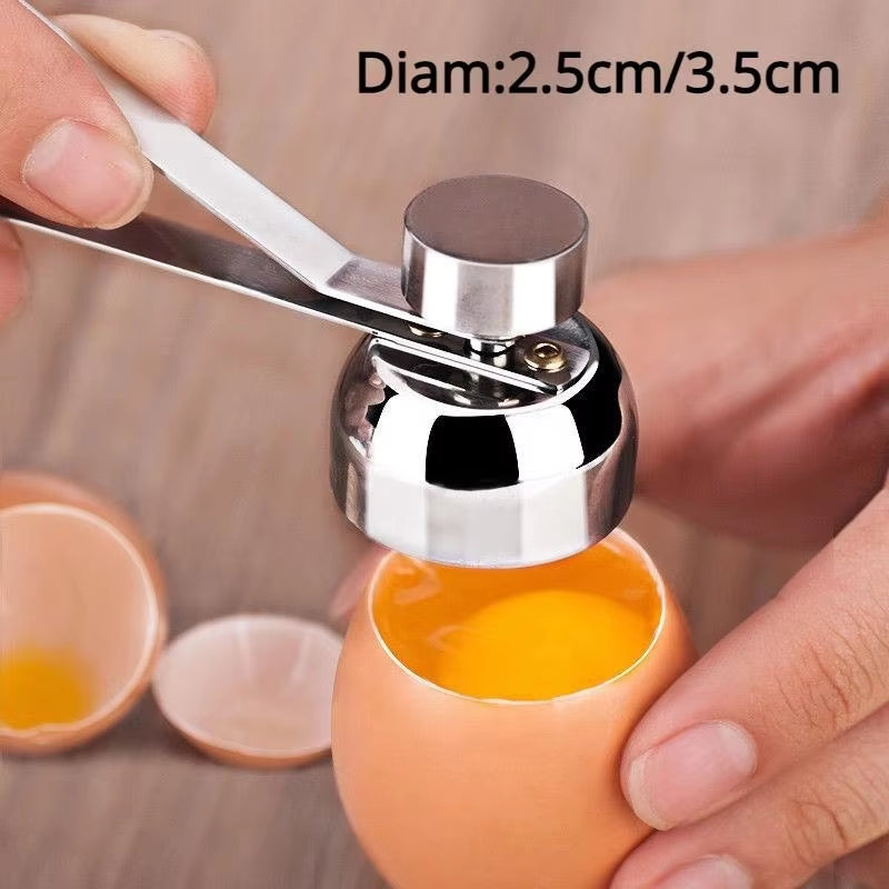 Stainless Steel Egg Cracker Tool - Egg Cutter Tool Eggs Cracker Tool for Kitchen Gadgets Резак Для Яиц Cortador De Huevos