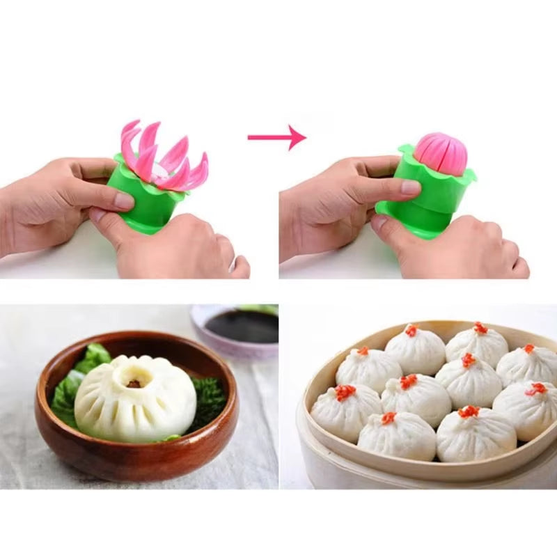 1PC Kitchen DIY Pastrys Pie Dumpling Maker Chinese Baozi Mold Baking and Pastry Tool Steamed Stuffed Bun Making Mould Buns Maker